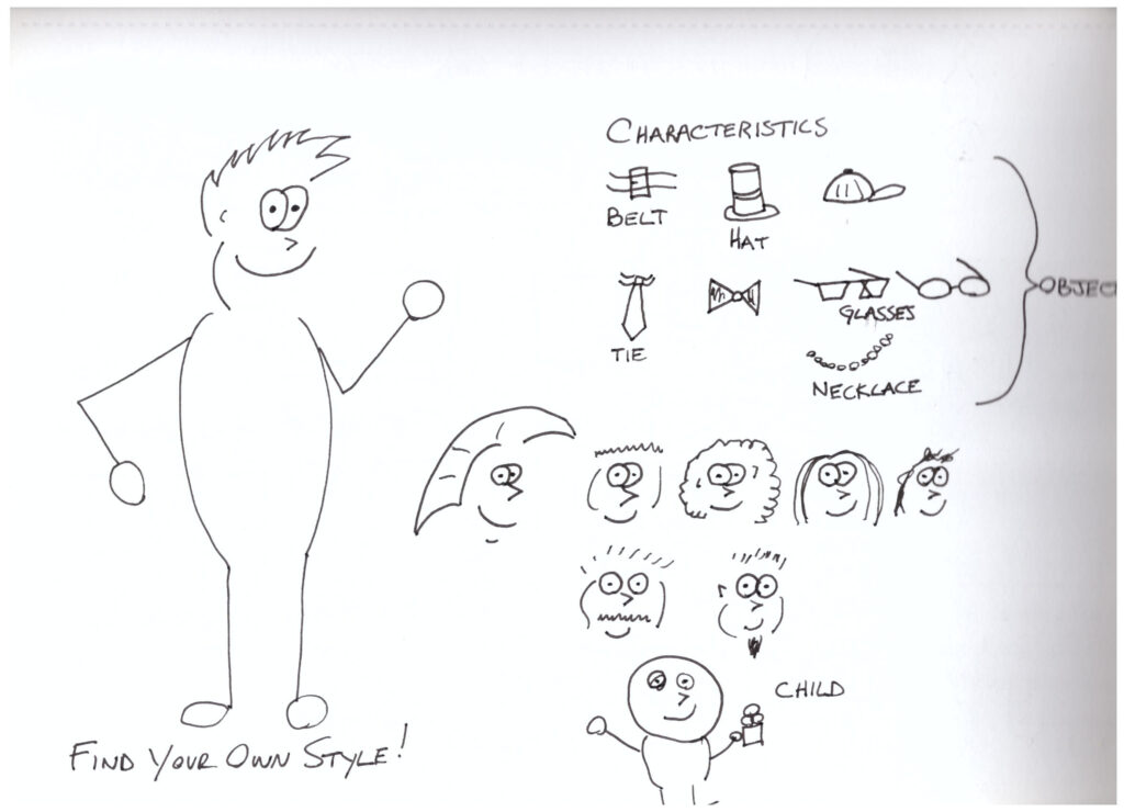 Characters sketch from UX course