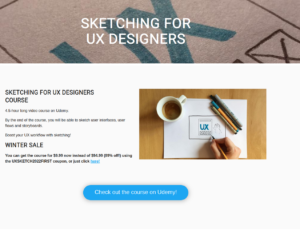 sketching for ux designers course